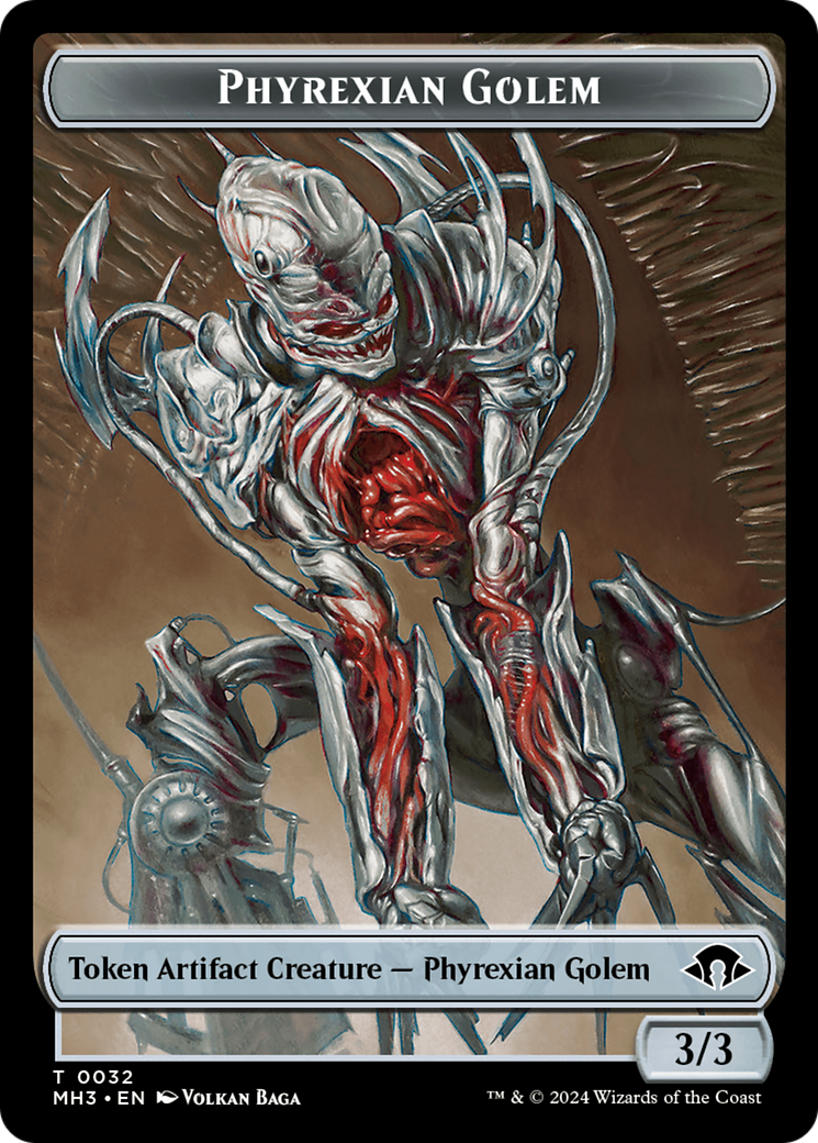 Phyrexian Golem Token [Modern Horizons 3 Tokens] | Yard's Games Ltd