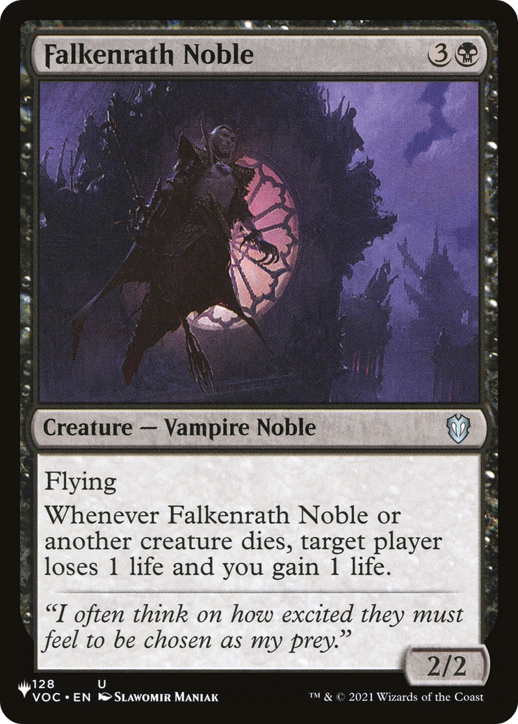 Falkenrath Noble [The List Reprints] | Yard's Games Ltd