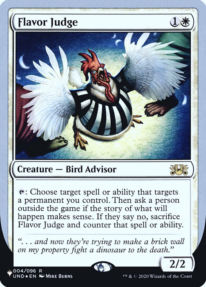 Flavor Judge (Unfinity Foil Edition) [The List] | Yard's Games Ltd