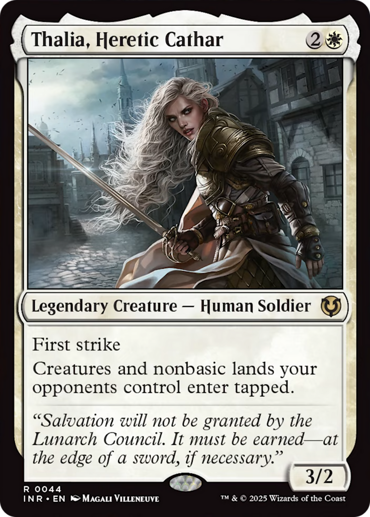 Thalia, Heretic Cathar [Innistrad Remastered] | Yard's Games Ltd