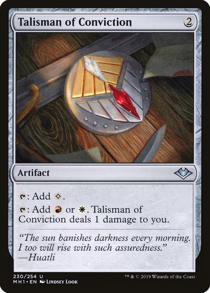 Talisman of Conviction [Modern Horizons] | Yard's Games Ltd