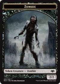 Zombie (007) // Elephant (012) Double-Sided Token [Modern Horizons Tokens] | Yard's Games Ltd