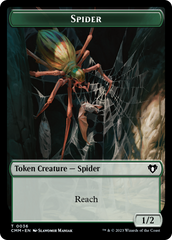 Wurm // Spider Double-Sided Token [Commander Masters Tokens] | Yard's Games Ltd