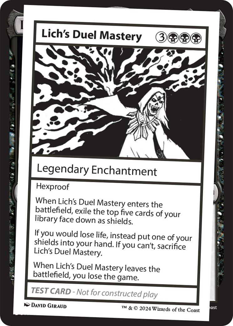 Lich's Duel Mastery [Mystery Booster 2 Playtest Cards] | Yard's Games Ltd