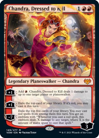 Chandra, Dressed to Kill (Promo Pack) [Innistrad: Crimson Vow Promos] | Yard's Games Ltd