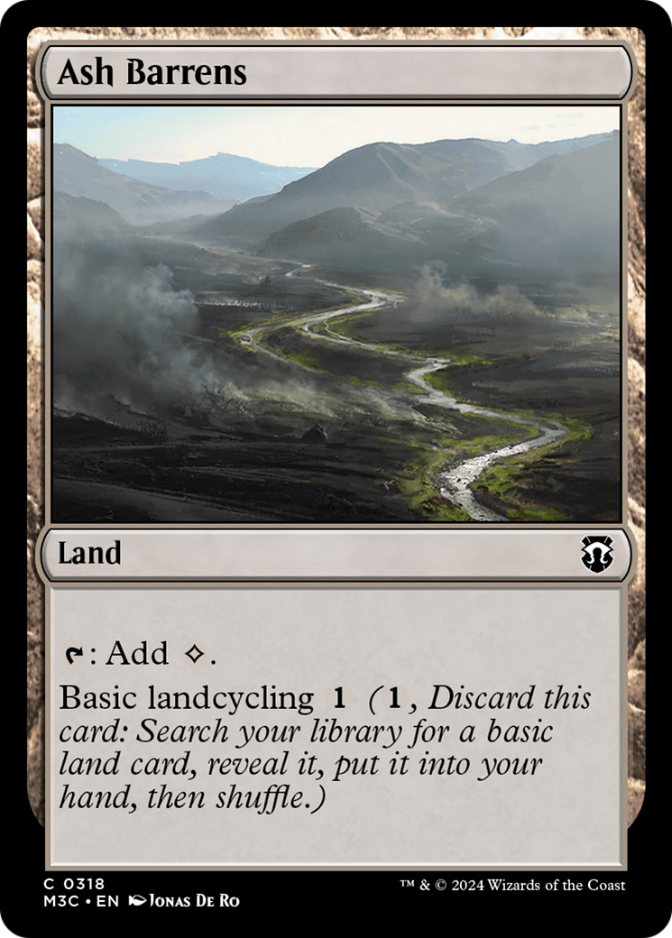 Ash Barrens (Ripple Foil) [Modern Horizons 3 Commander] | Yard's Games Ltd