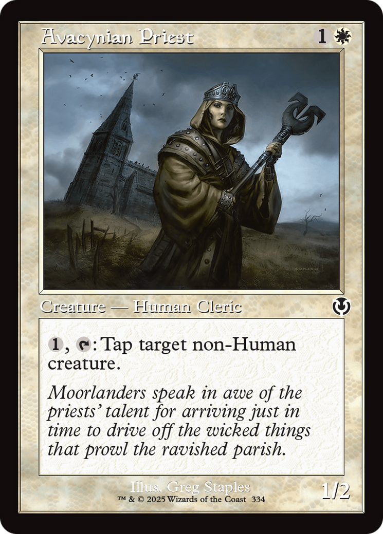 Avacynian Priest (Retro Frame) [Innistrad Remastered] | Yard's Games Ltd