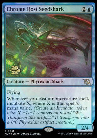 Chrome Host Seedshark [March of the Machine Prerelease Promos] | Yard's Games Ltd