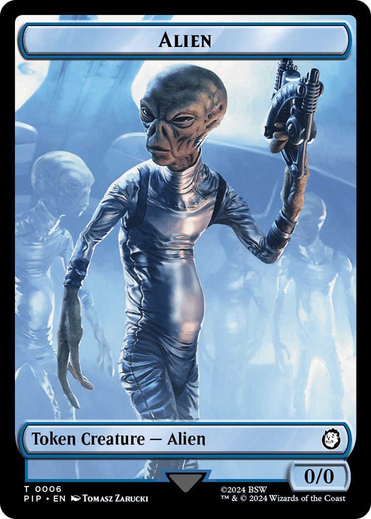 Food (0014) // Alien Double-Sided Token [Fallout Tokens] | Yard's Games Ltd