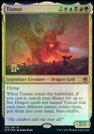 Tiamat [Dungeons & Dragons: Adventures in the Forgotten Realms Prerelease Promos] | Yard's Games Ltd