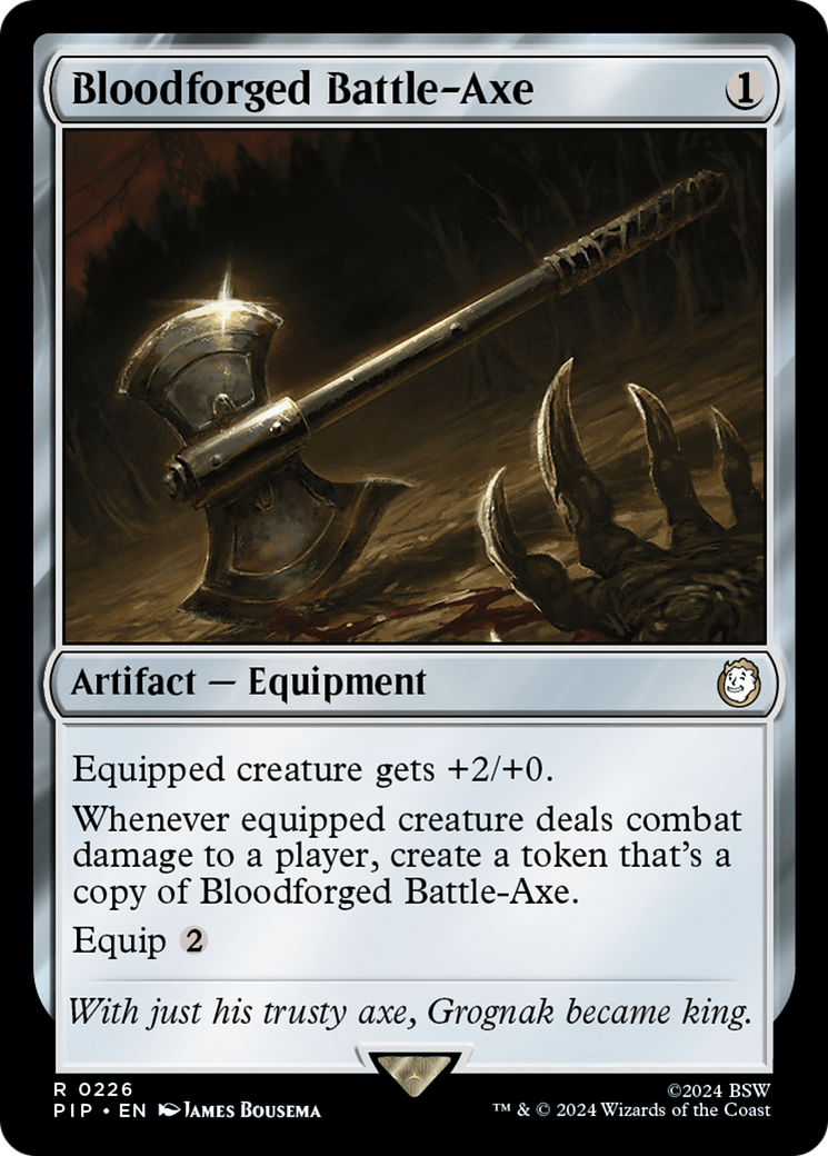 Bloodforged Battle-Axe [Fallout] | Yard's Games Ltd