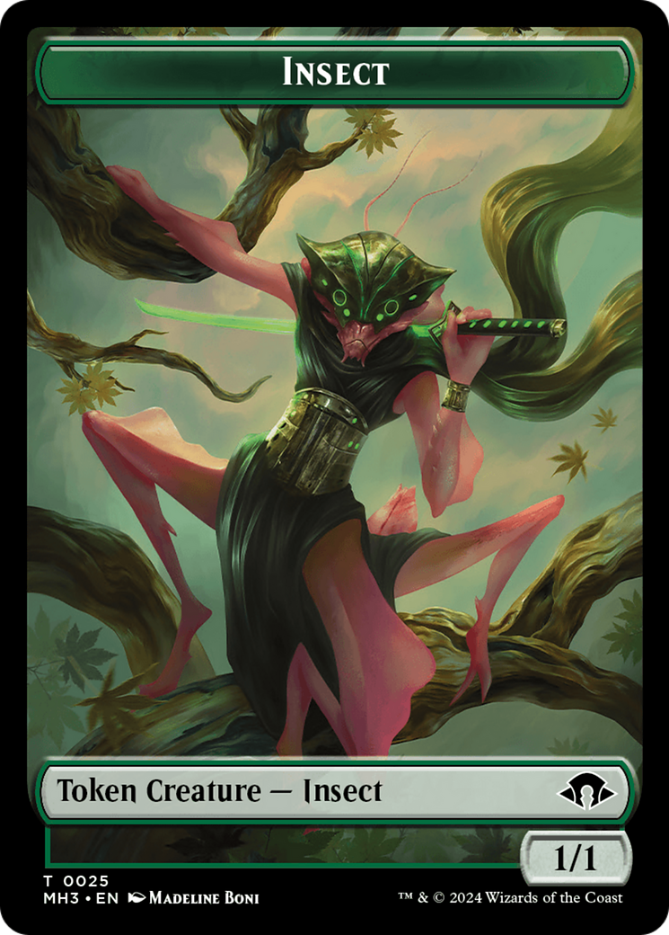 Insect Token (0025) [Modern Horizons 3 Tokens] | Yard's Games Ltd