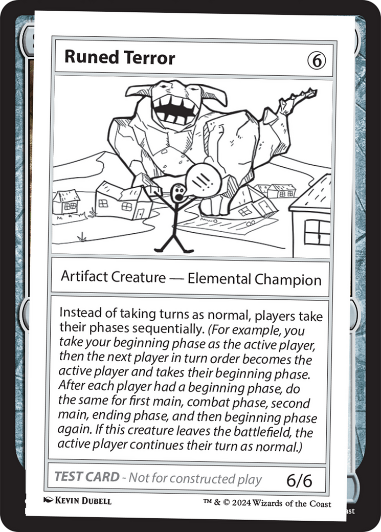 Runed Terror [Mystery Booster 2 Playtest Cards] | Yard's Games Ltd