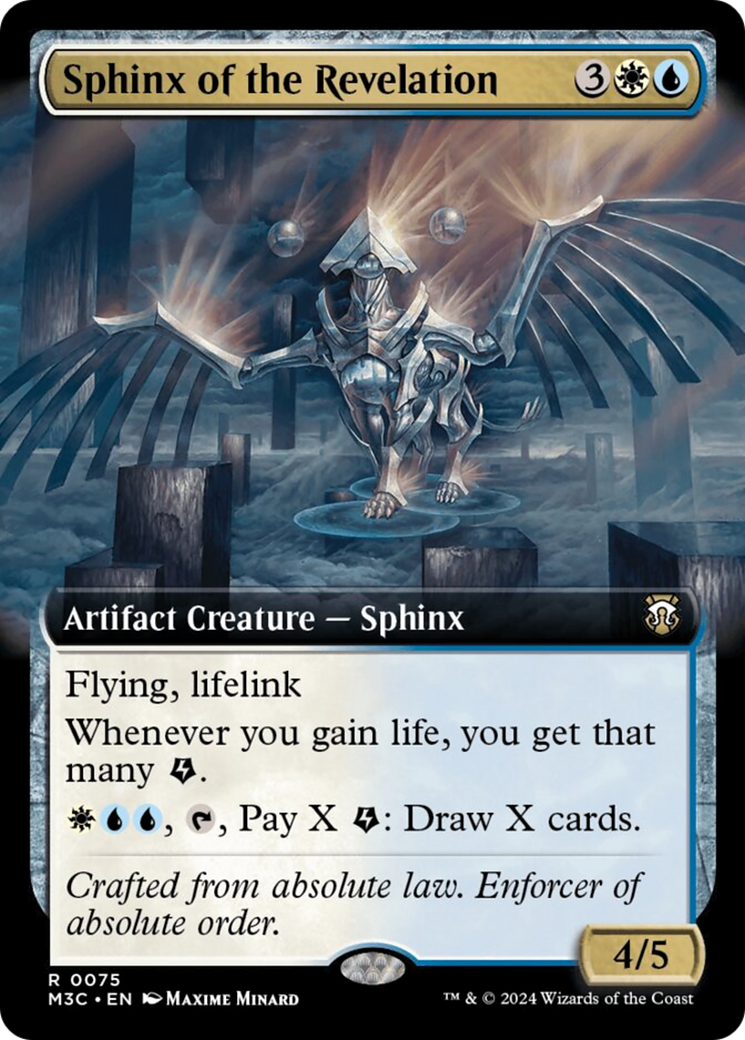 Sphinx of the Revelation (Extended Art) (Ripple Foil) [Modern Horizons 3 Commander] | Yard's Games Ltd