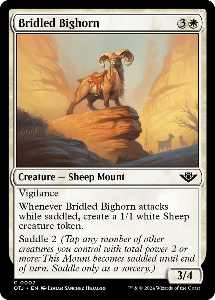 Bridled Bighorn [Outlaws of Thunder Junction] | Yard's Games Ltd