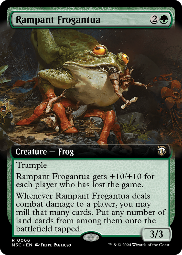 Rampant Frogantua (Extended Art) [Modern Horizons 3 Commander] | Yard's Games Ltd