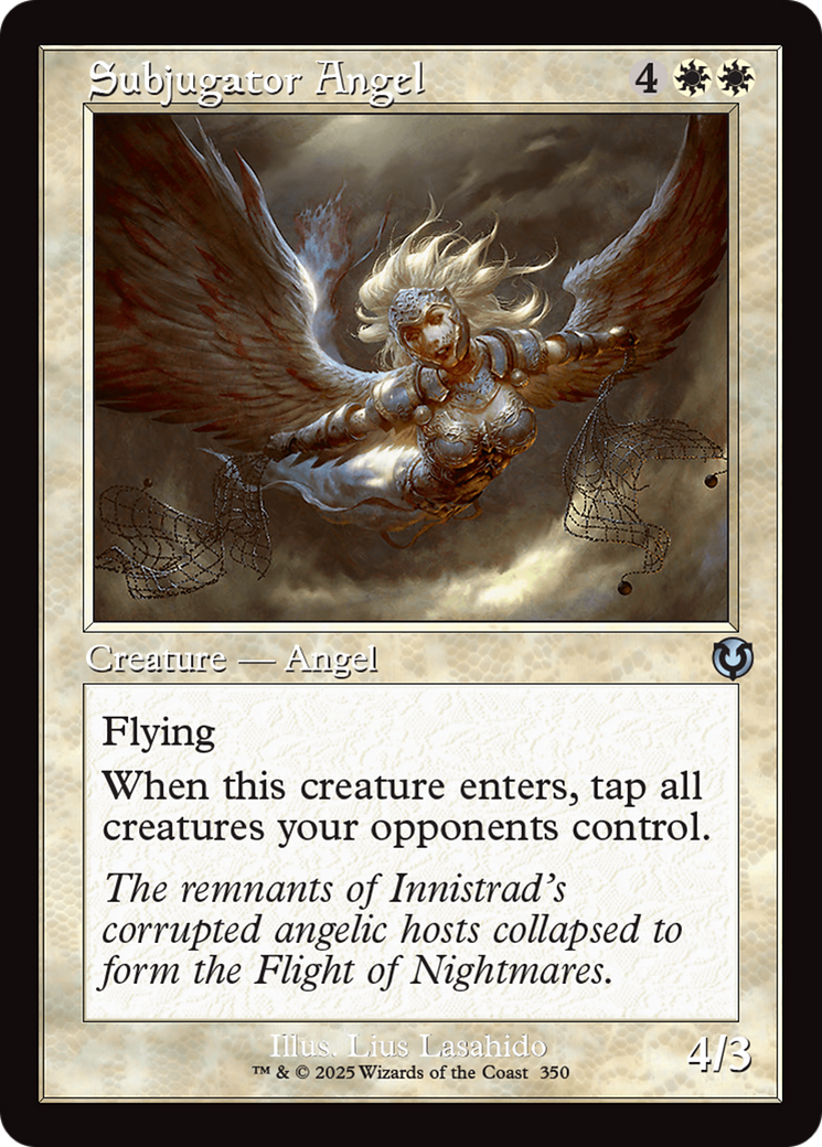 Subjugator Angel (Retro Frame) [Innistrad Remastered] | Yard's Games Ltd