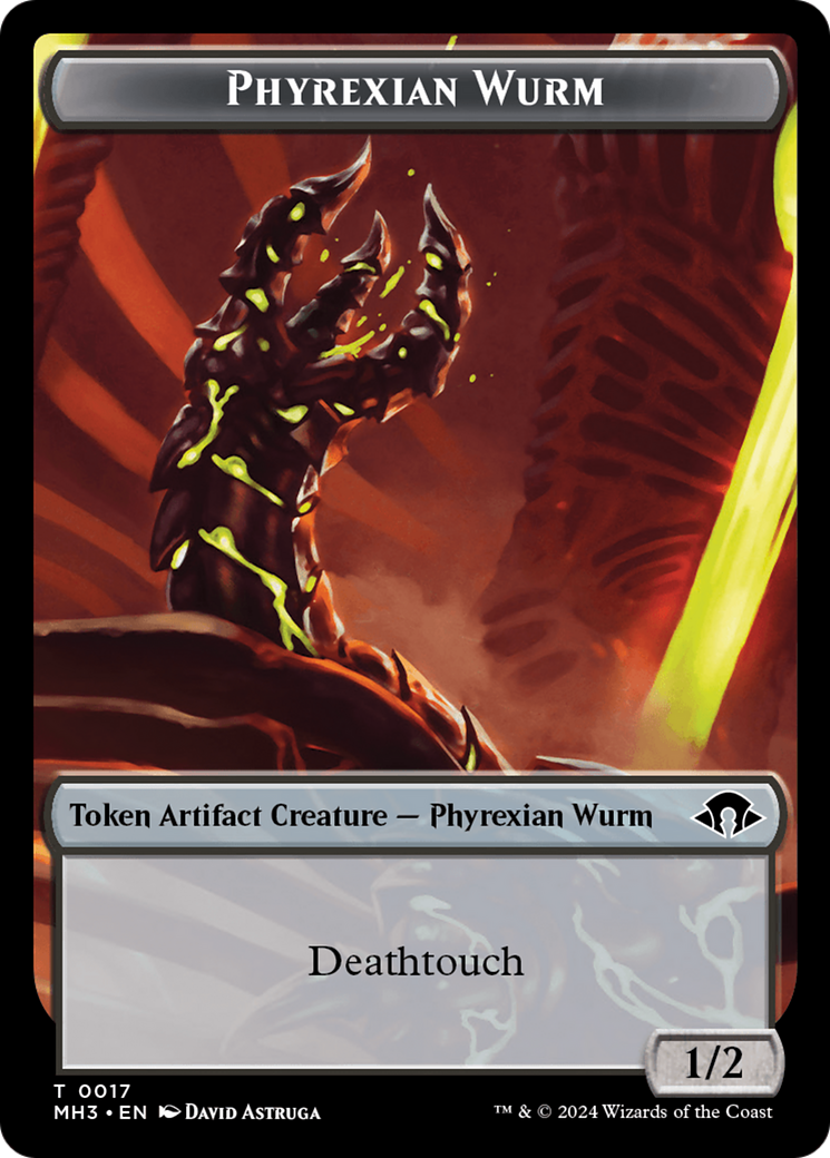 Phyrexian Wurm Token (0017) [Modern Horizons 3 Tokens] | Yard's Games Ltd