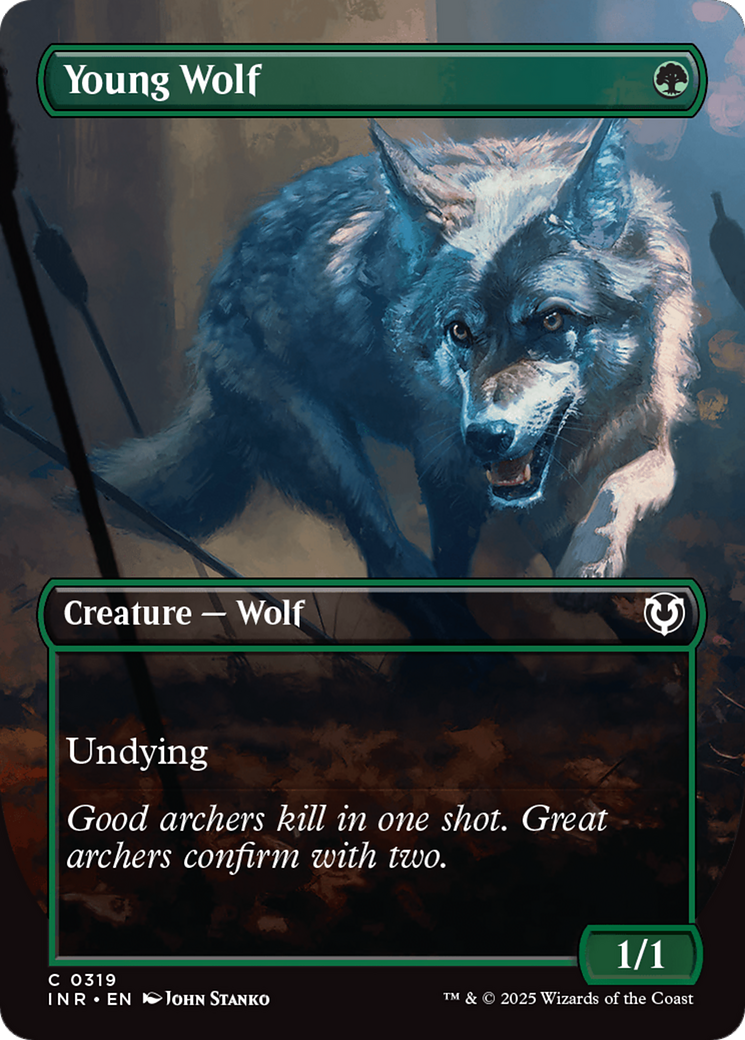 Young Wolf (Borderless) [Innistrad Remastered] | Yard's Games Ltd