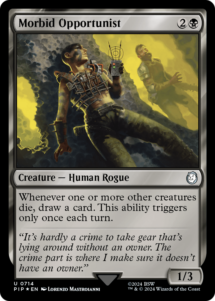 Morbid Opportunist (Surge Foil) [Fallout] | Yard's Games Ltd