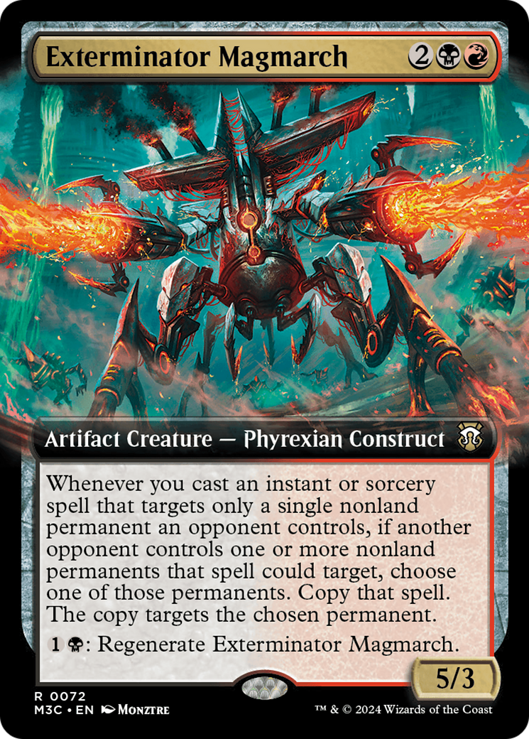 Exterminator Magmarch (Extended Art) (Ripple Foil) [Modern Horizons 3 Commander] | Yard's Games Ltd