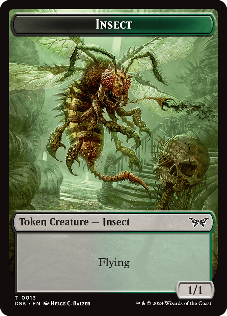 Insect (0013) Token [Duskmourn: House of Horror Tokens] | Yard's Games Ltd