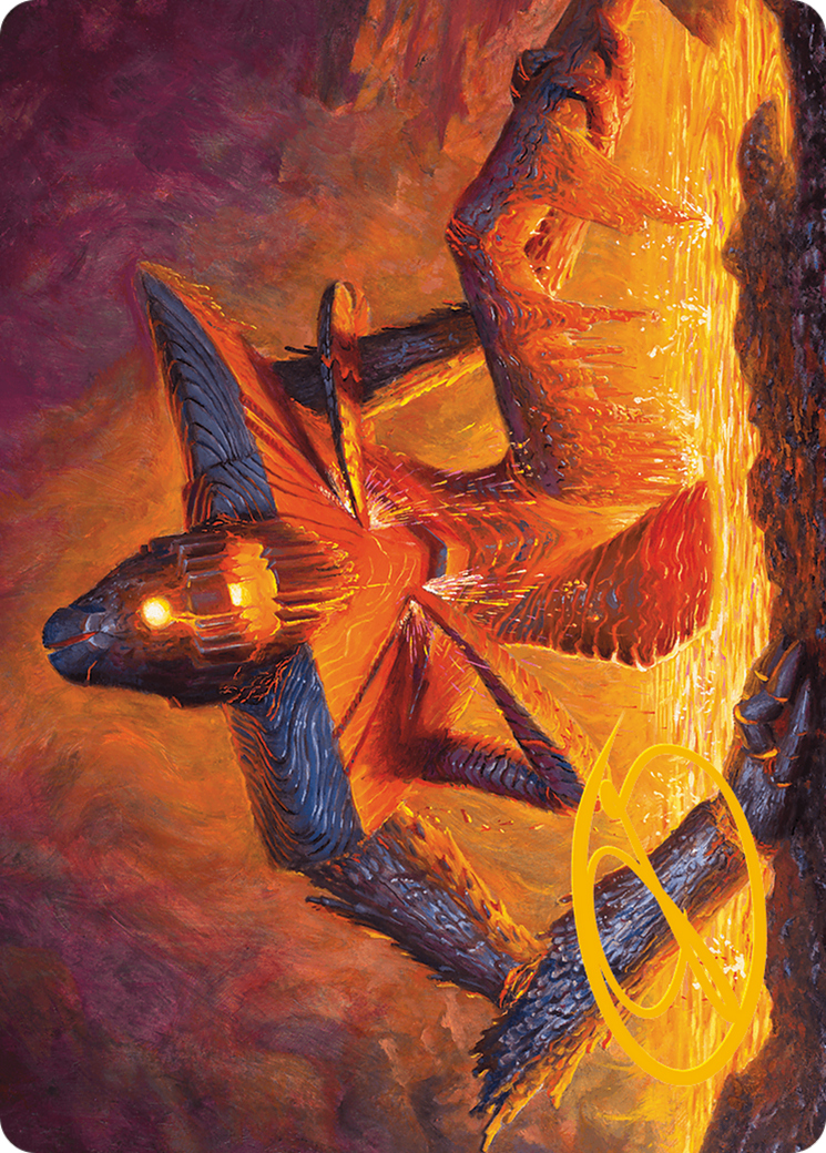 Molten Gatekeeper Art Card (Gold-Stamped Signature) [Modern Horizons 3 Art Series] | Yard's Games Ltd