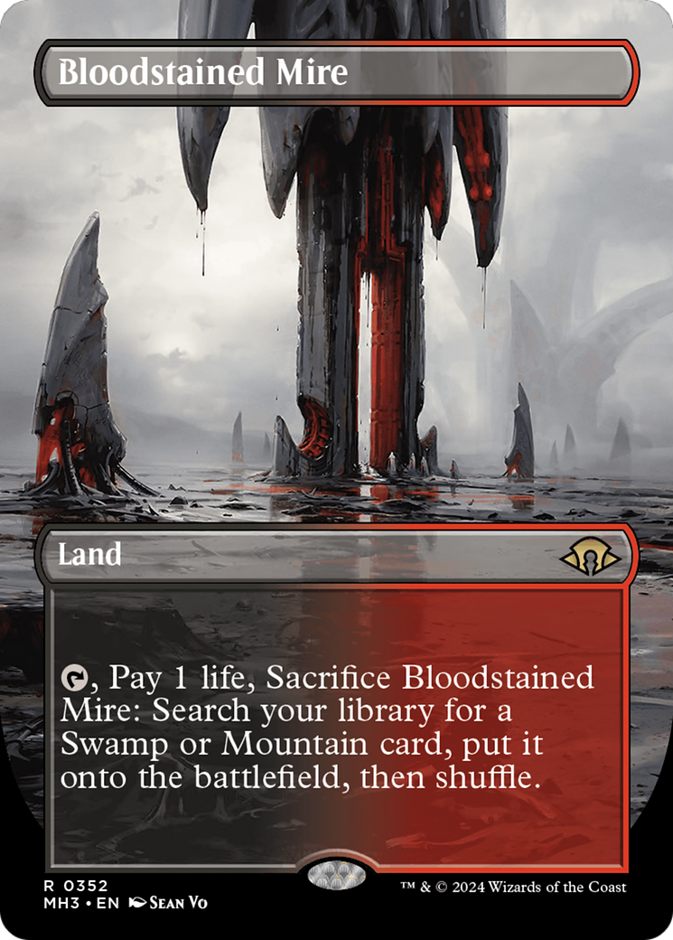 Bloodstained Mire (Borderless) [Modern Horizons 3] | Yard's Games Ltd