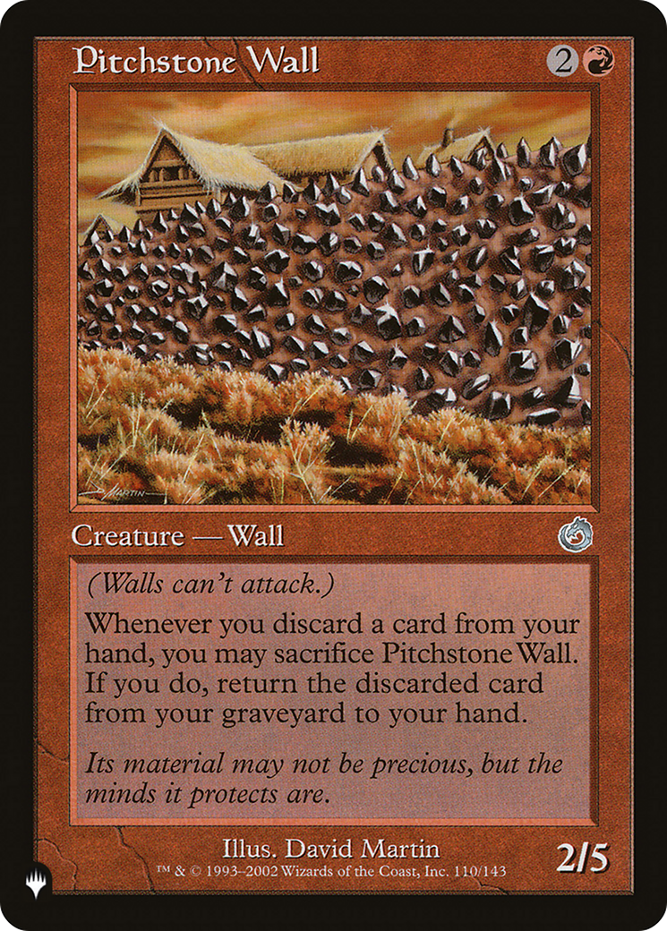 Pitchstone Wall [The List] | Yard's Games Ltd