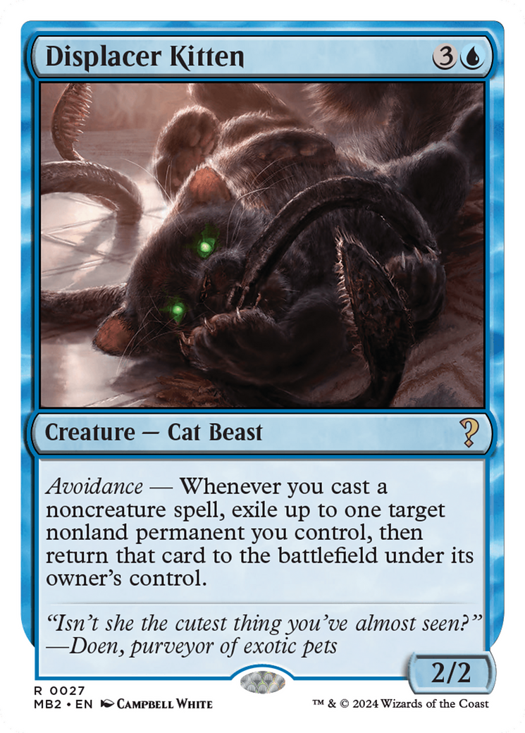 Displacer Kitten (White Border) [Mystery Booster 2] | Yard's Games Ltd