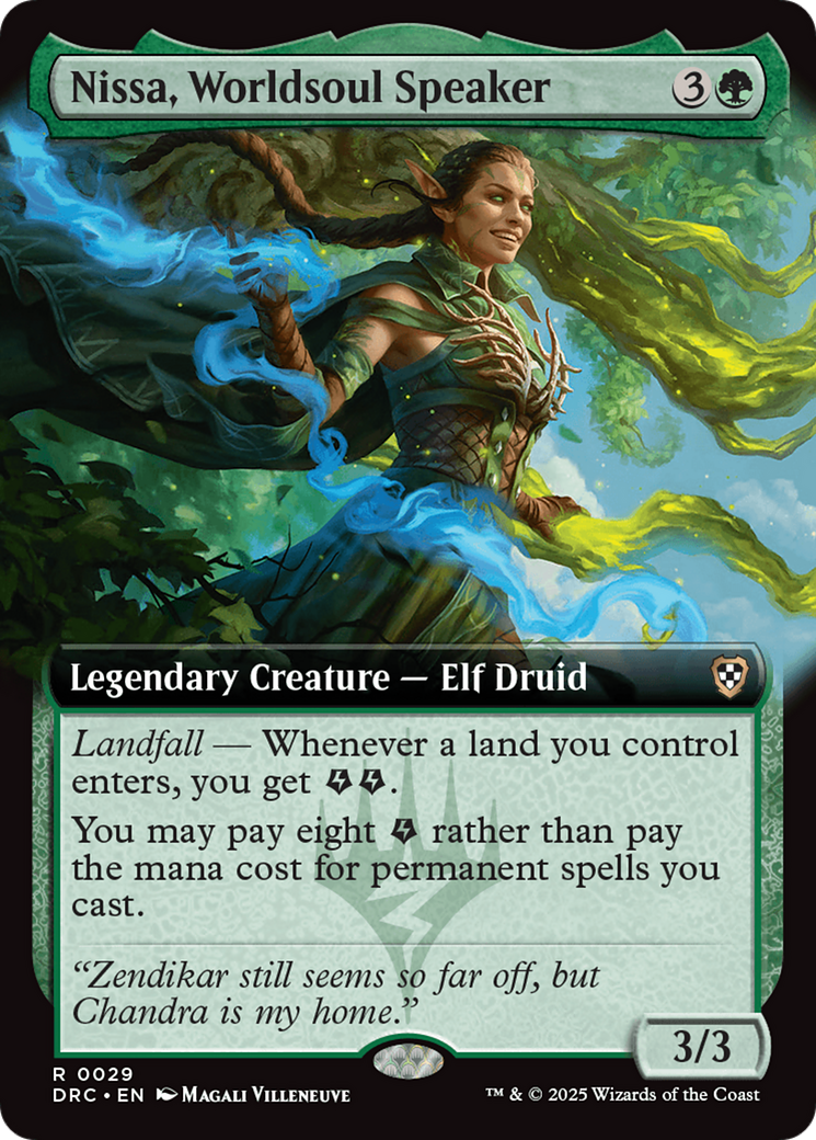 Nissa, Worldsoul Speaker (Extended Art) [Aetherdrift Commander] | Yard's Games Ltd