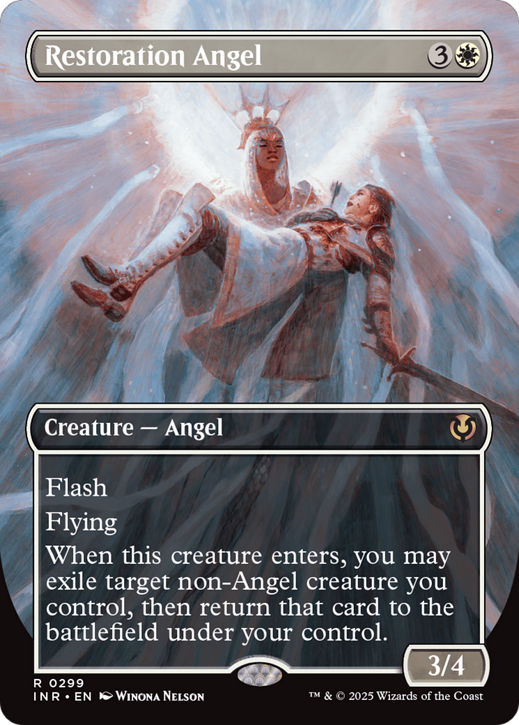 Restoration Angel (Borderless) [Innistrad Remastered] | Yard's Games Ltd