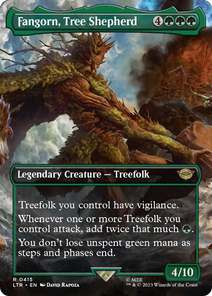 Fangorn, Tree Shepherd (Borderless Alternate Art) [The Lord of the Rings: Tales of Middle-Earth] | Yard's Games Ltd