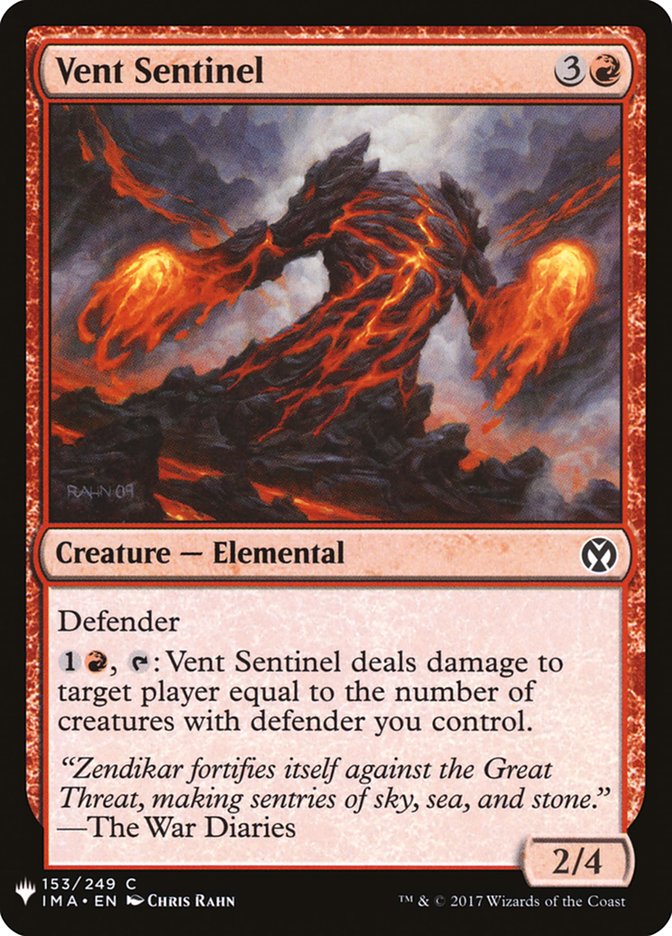 Vent Sentinel [Mystery Booster] | Yard's Games Ltd