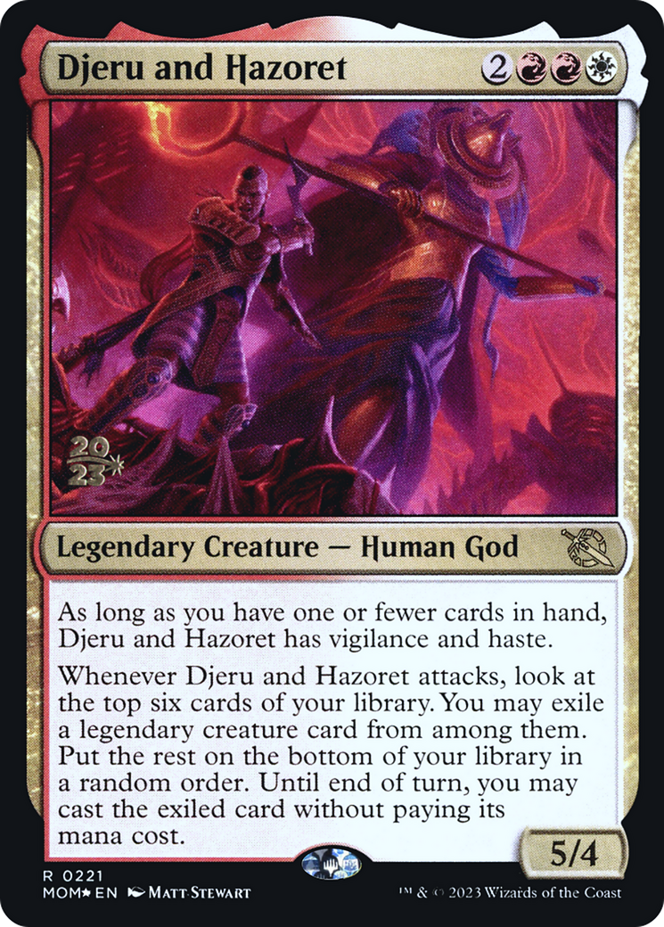 Djeru and Hazoret [March of the Machine Prerelease Promos] | Yard's Games Ltd