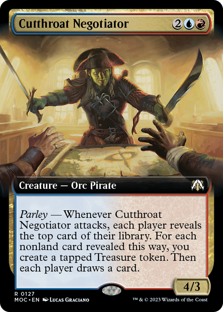 Cutthroat Negotiator (Extended Art) [March of the Machine Commander] | Yard's Games Ltd