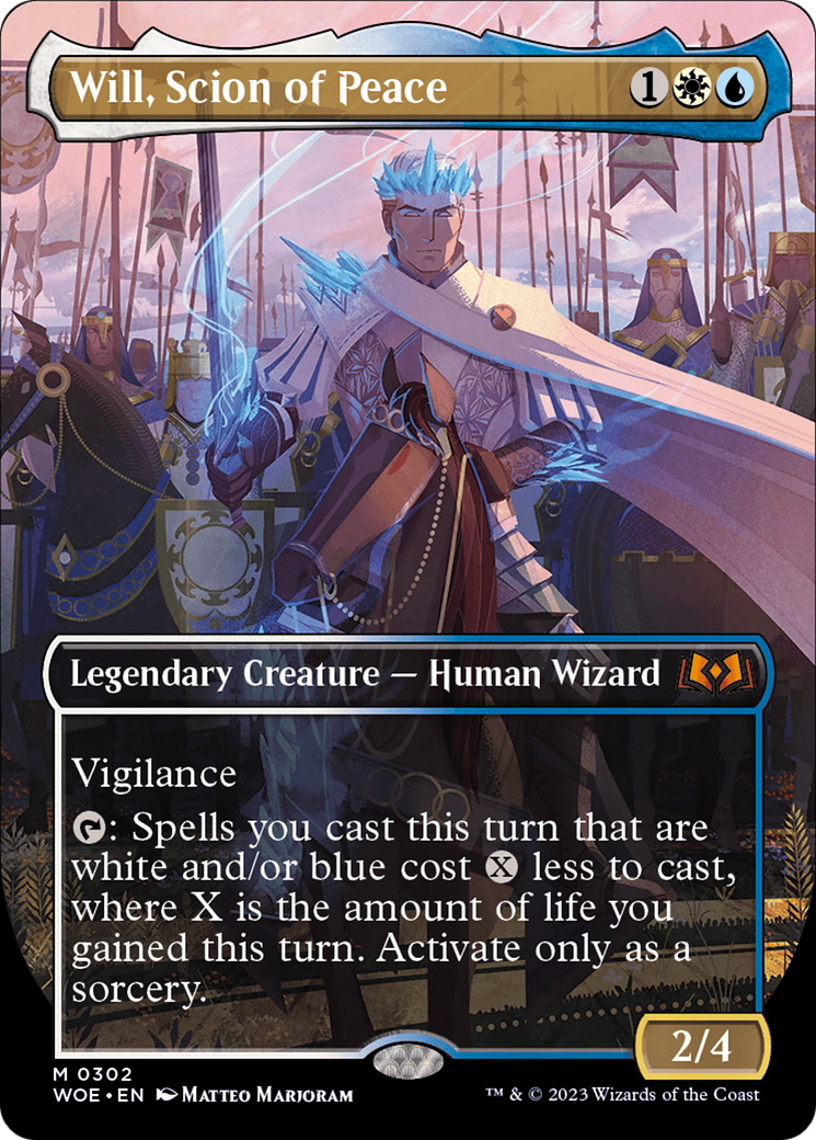 Will, Scion of Peace (Borderless Alternate Art) [Wilds of Eldraine] | Yard's Games Ltd