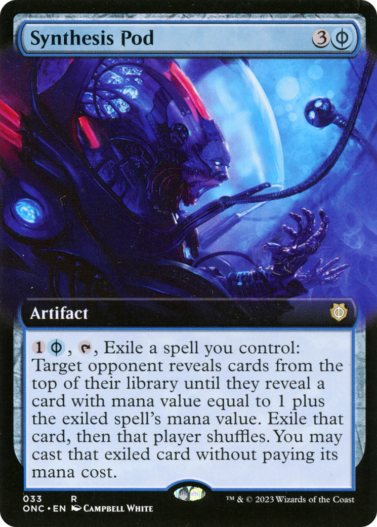 Synthesis Pod (Extended Art) [Phyrexia: All Will Be One Commander] | Yard's Games Ltd