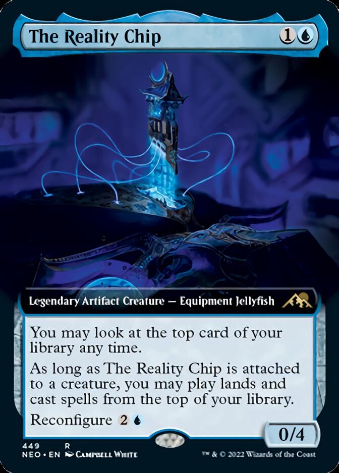 The Reality Chip (Extended Art) [Kamigawa: Neon Dynasty] | Yard's Games Ltd