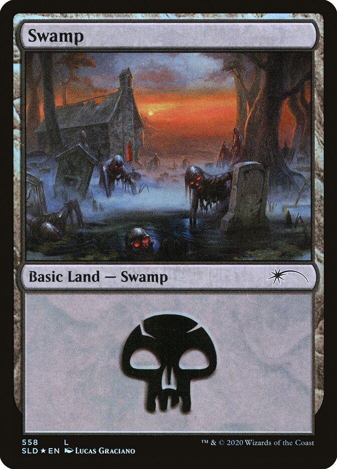 Swamp (Reanimated) (558) [Secret Lair Drop Promos] | Yard's Games Ltd