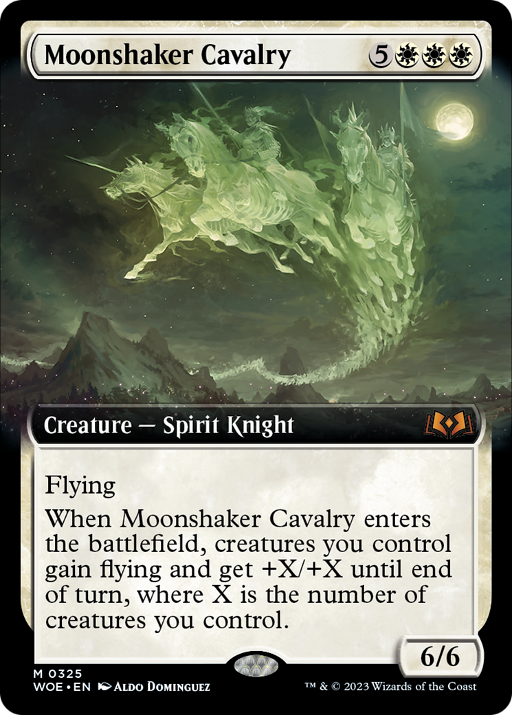 Moonshaker Cavalry (Extended Art) [Wilds of Eldraine] | Yard's Games Ltd