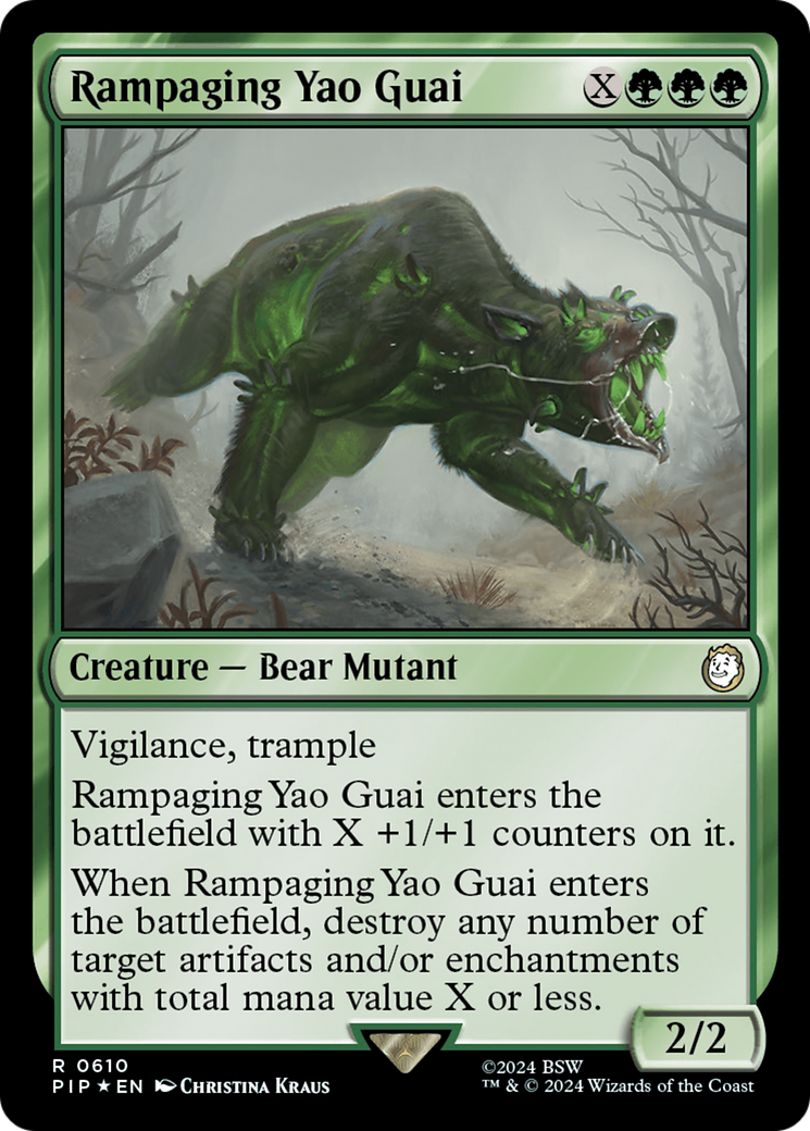 Rampaging Yao Guai (Surge Foil) [Fallout] | Yard's Games Ltd