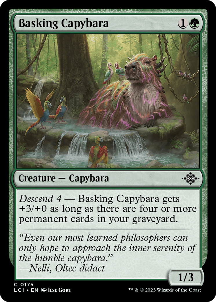 Basking Capybara [The Lost Caverns of Ixalan] | Yard's Games Ltd