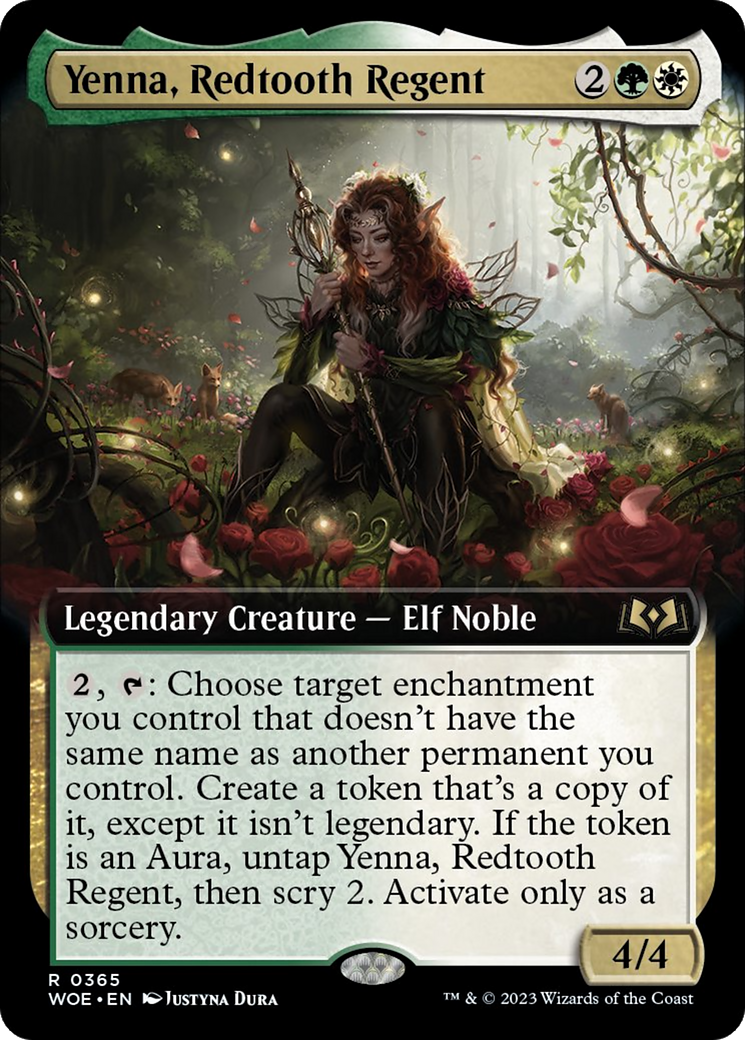 Yenna, Redtooth Regent (Extended Art) [Wilds of Eldraine] | Yard's Games Ltd