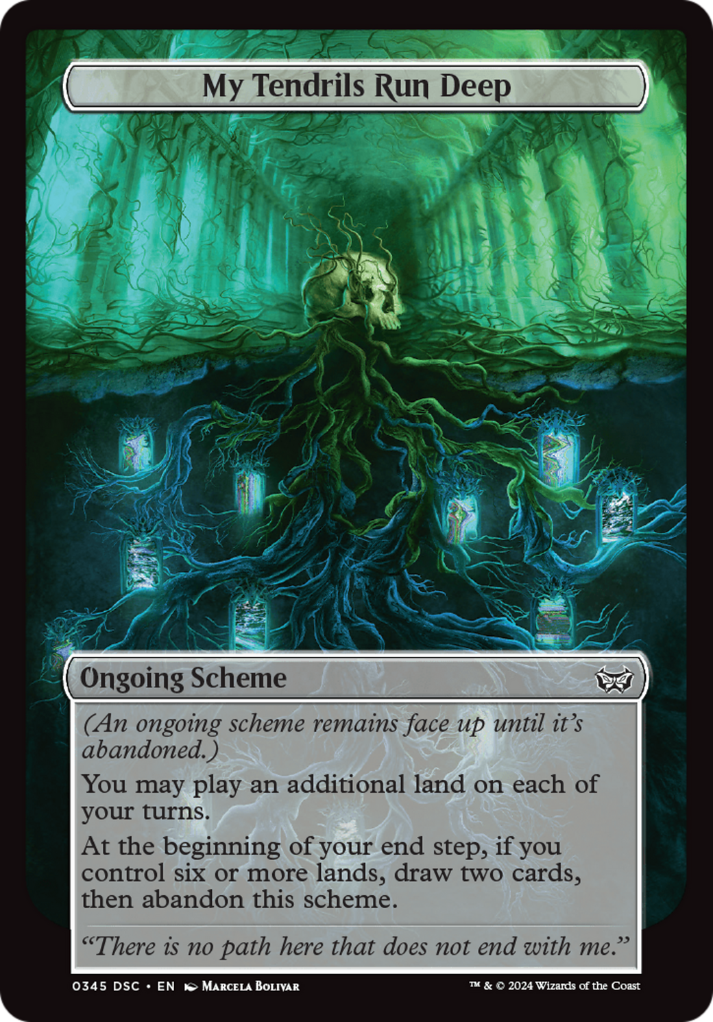 My Tendrils Run Deep (Full Art) [Duskmourn: House of Horror Commander] | Yard's Games Ltd