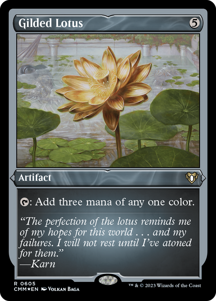 Gilded Lotus (Foil Etched) [Commander Masters] | Yard's Games Ltd