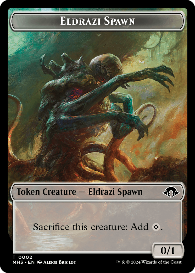 Eldrazi Spawn // Plant Double-Sided Token [Modern Horizons 3 Tokens] | Yard's Games Ltd