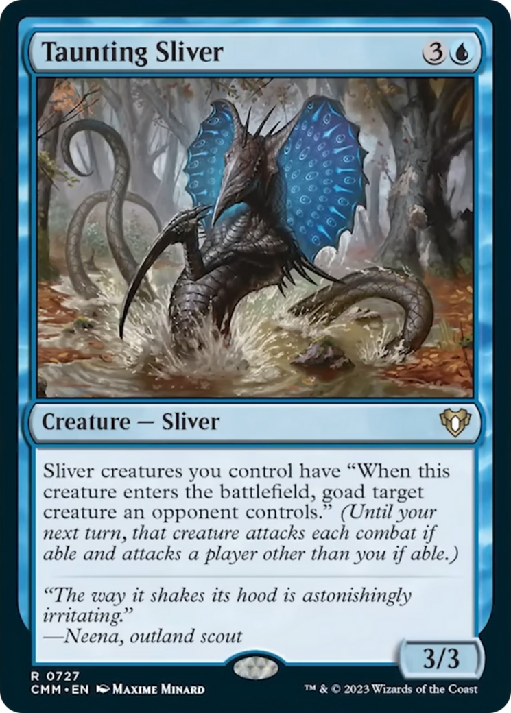 Taunting Sliver [Commander Masters] | Yard's Games Ltd