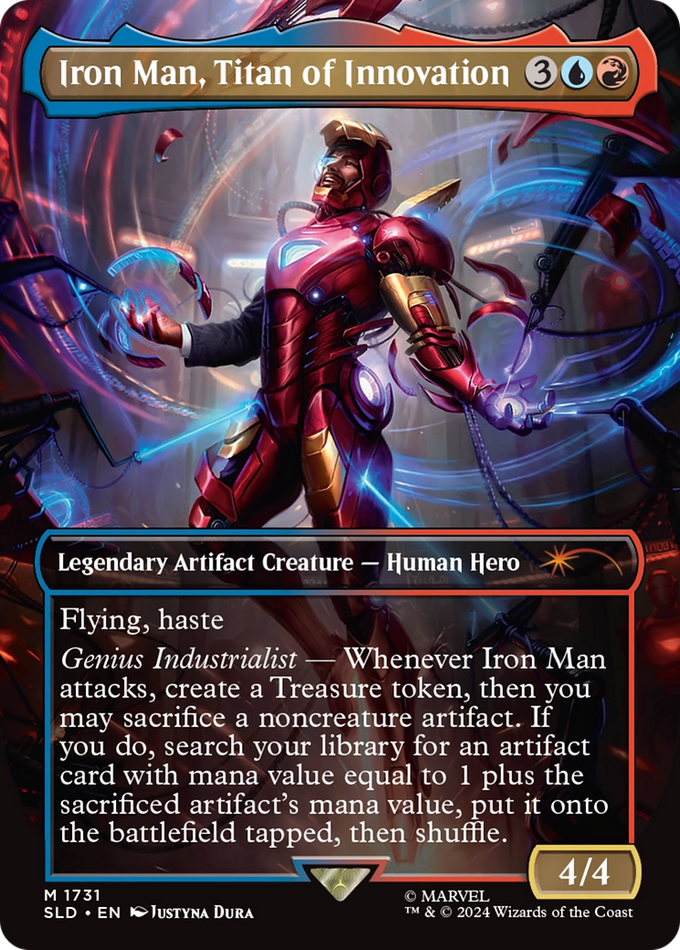 Iron Man, Titan of Innovation (Rainbow Foil) [Secret Lair Drop Series] | Yard's Games Ltd