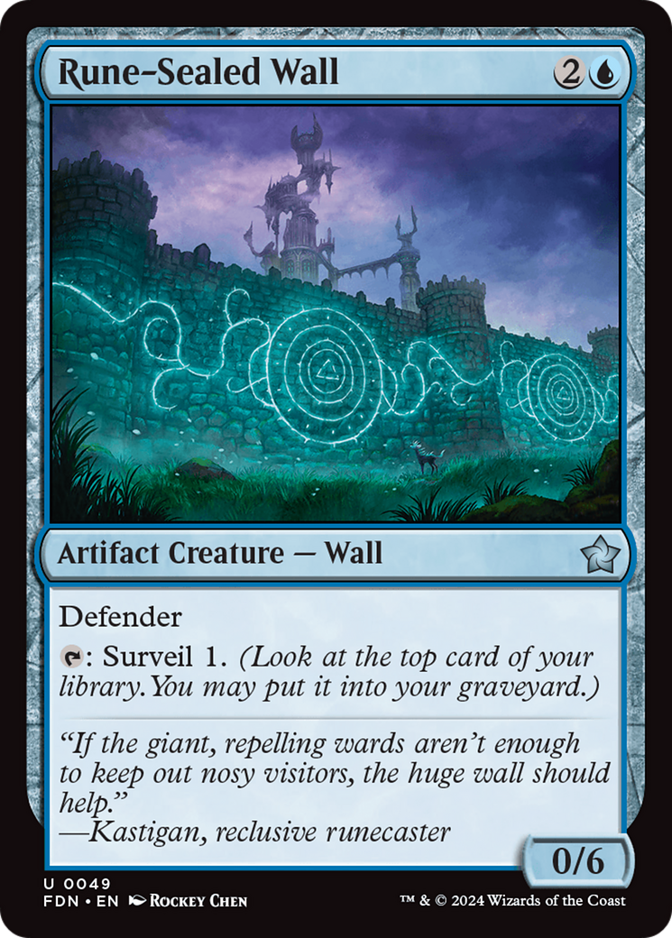 Rune-Sealed Wall [Foundations] | Yard's Games Ltd